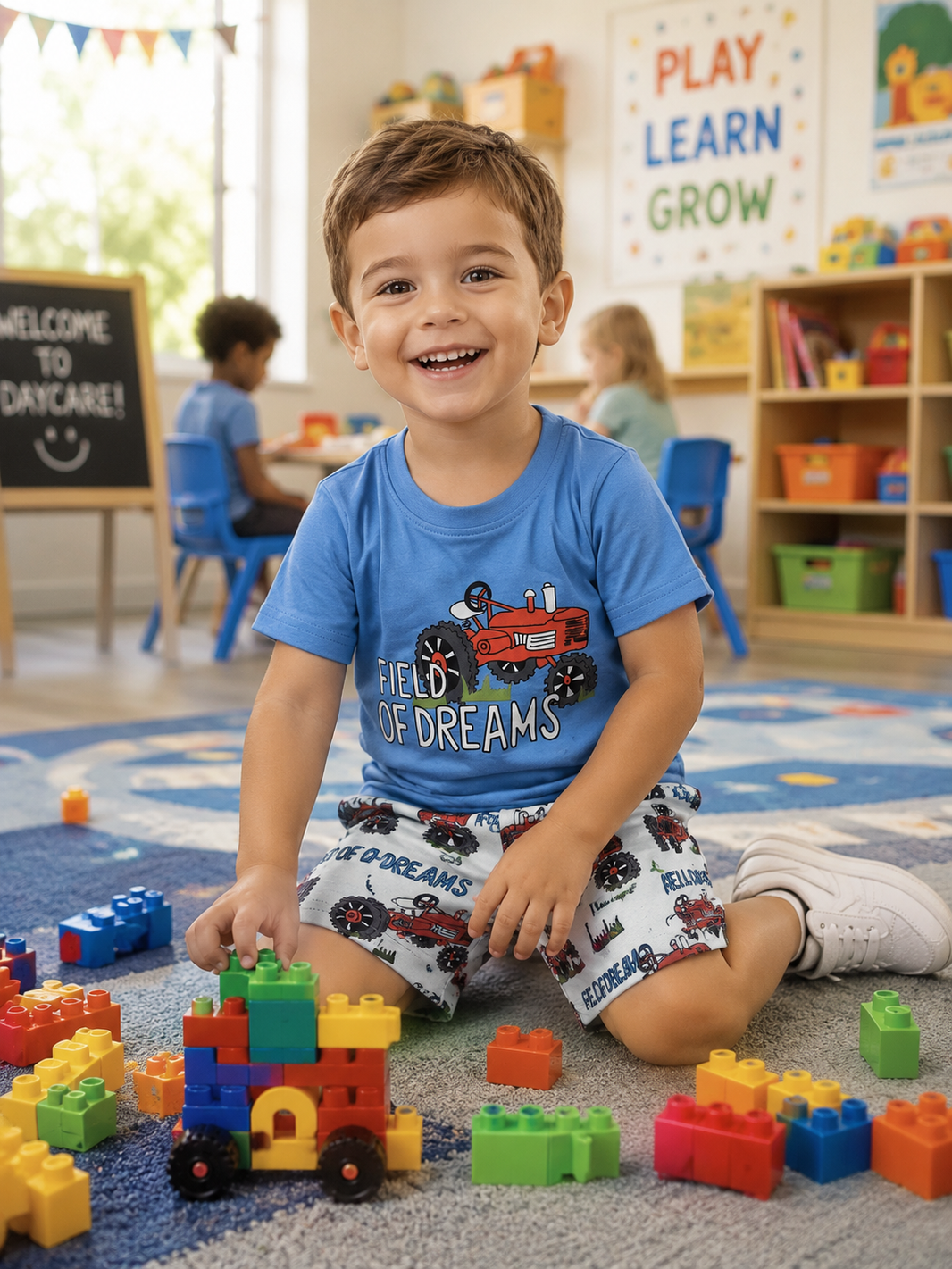 Field of Dreams Traktor Kinder Jungen Kleidung Set