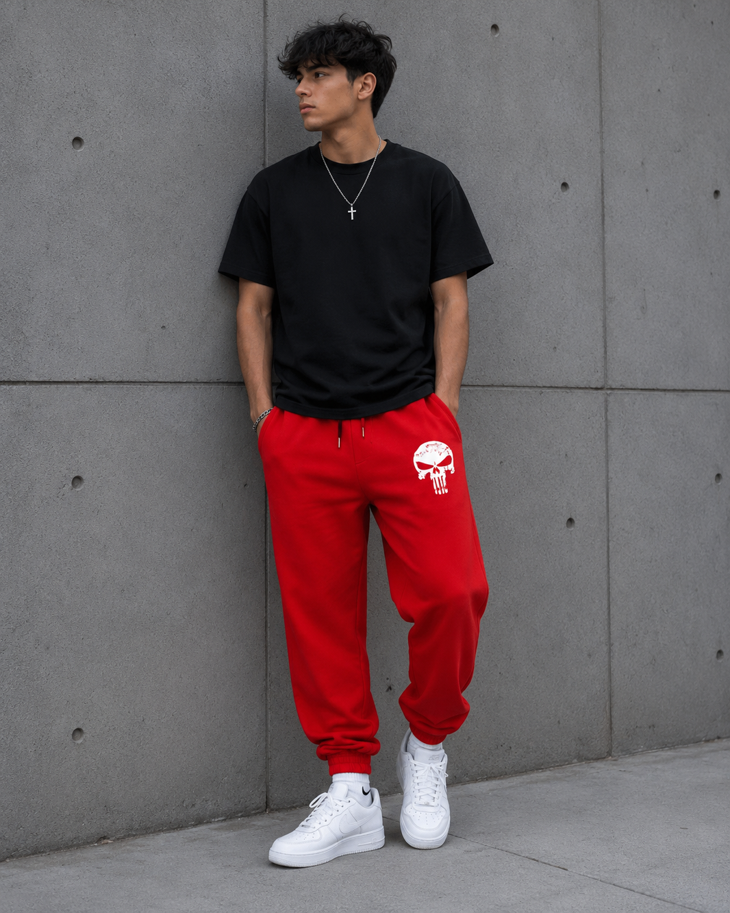 Men's Premium Cotton Gym Pants - Elastic Waist