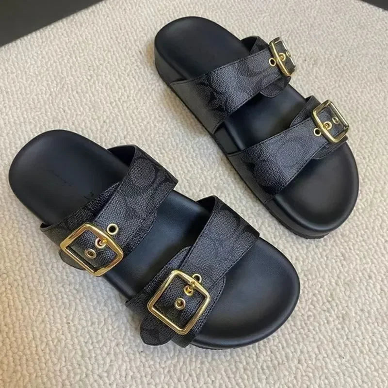 Neue Damen-Sandalen mit dicker Sohle