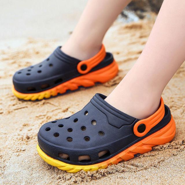 Unisex Childrens Sandals Breathable Shoes For Boys And Girls Cool Shoes Toddlers Clogs Child Summer Slides Slippers Indoor Outdoor Beach Pool Shower Colorful Sandals