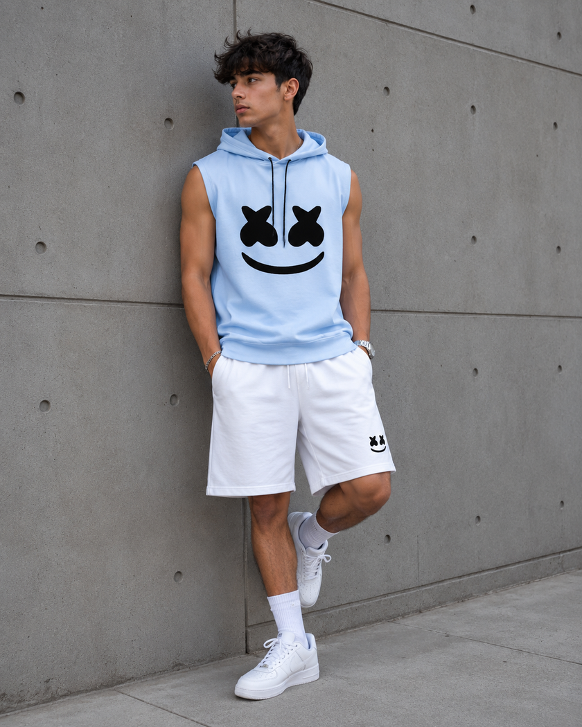 Summer Men's Casual Hooded Tracksuit Set