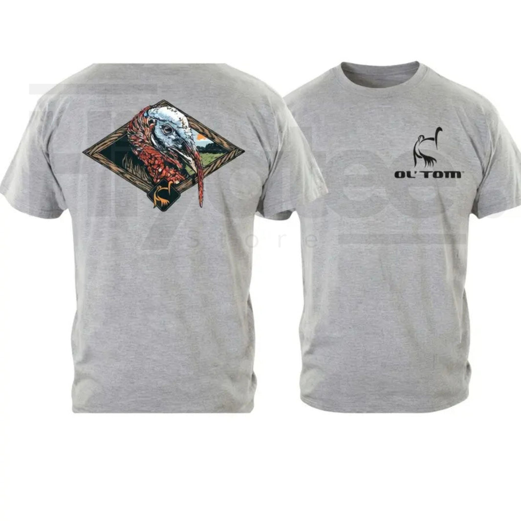 "Ol’ Tom" – Vintage Wild Turkey Hunting Graphic Outdoor Top