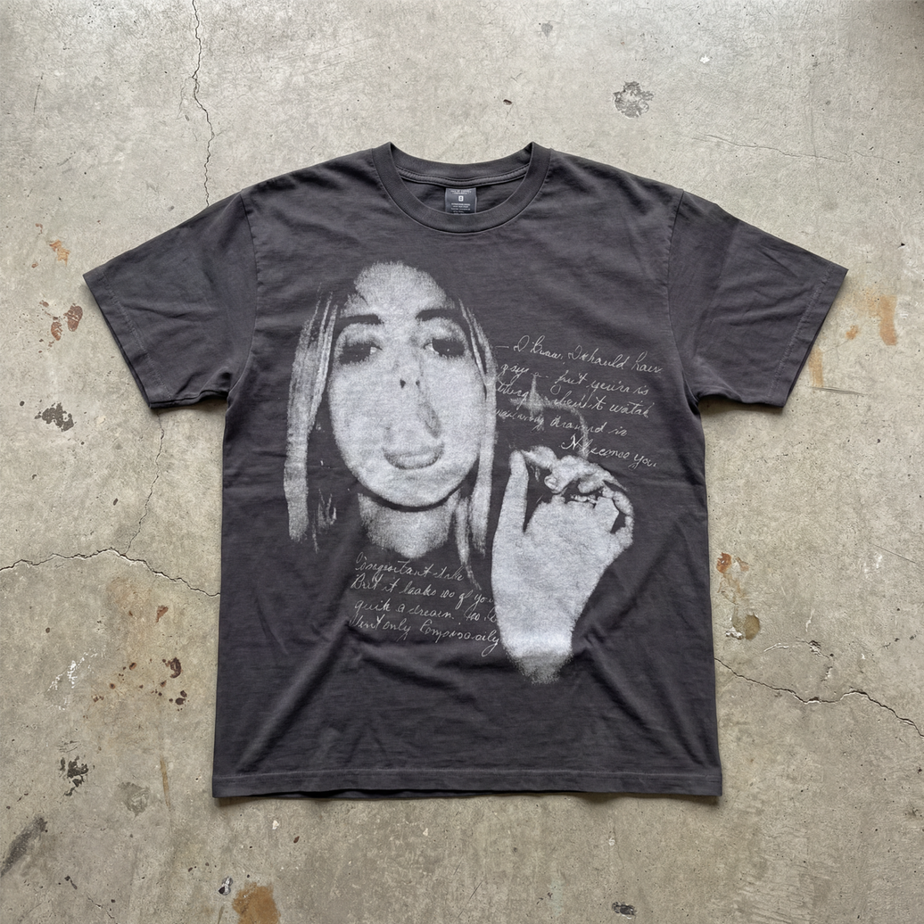 Don't Care Tee Streetwear Graphic Y2K Unisex Regular Fit Crew Neck T Shirt 220GSM Cotton