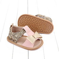 Baby Kids Girl Sandals Pre Walker Newborn PU Leather Soft Sole Shoes Bowknot Girls Shoes