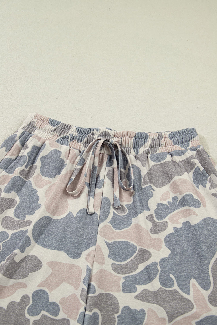 Mya Camo Loose Tee Set