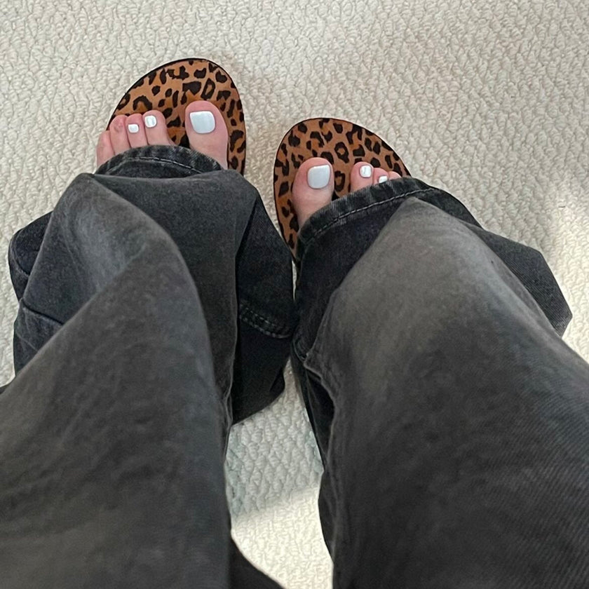 Leopard Print Flip Flops Women Summer Sandals