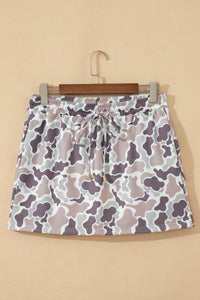 Amari Waist Drawstring Mini Skort