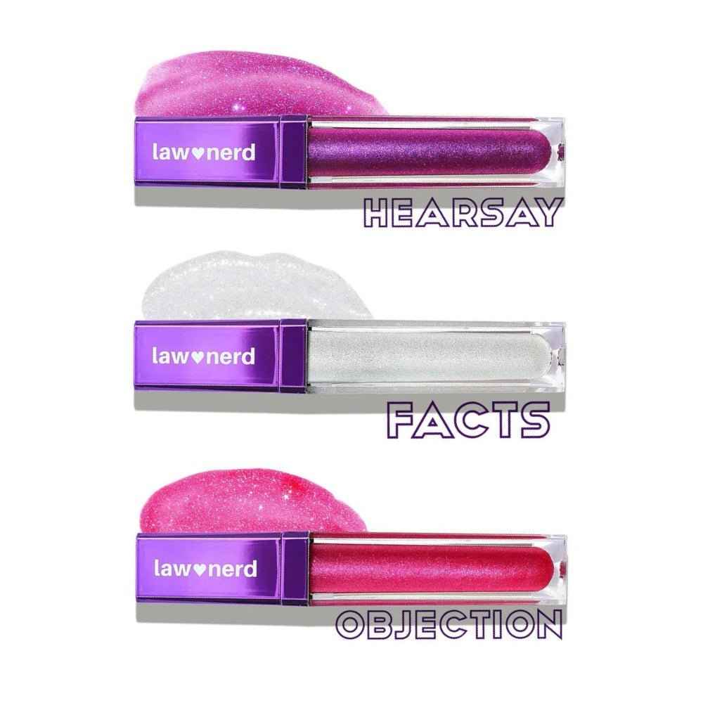 Emily D. Baker X Gerard Cosmetics®️ 3er Lipgloss-Set Anschuldigungen & Farbkollektion
