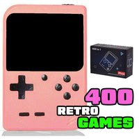 Handheld-Videospielkonsole für Kinder Tragbarer Spieler Mini-Arcade Elektronisches Spielzeug, 400 Spiele Rosa