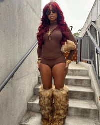 Winter Faux Fur Long Boots