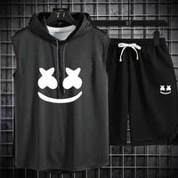 Summer Men's Casual Hooded Tracksuit Set