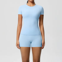 2PC Quick-Dry Gym Leggings & Top Set