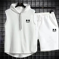 Summer Men's Casual Hooded Tracksuit Set