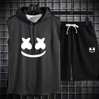 Summer Men's Casual Hooded Tracksuit Set
