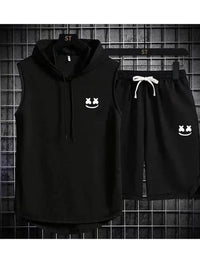 Summer Men's Casual Hooded Tracksuit Set