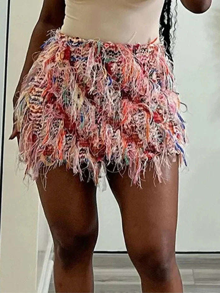 Colorful Tassel Skirt