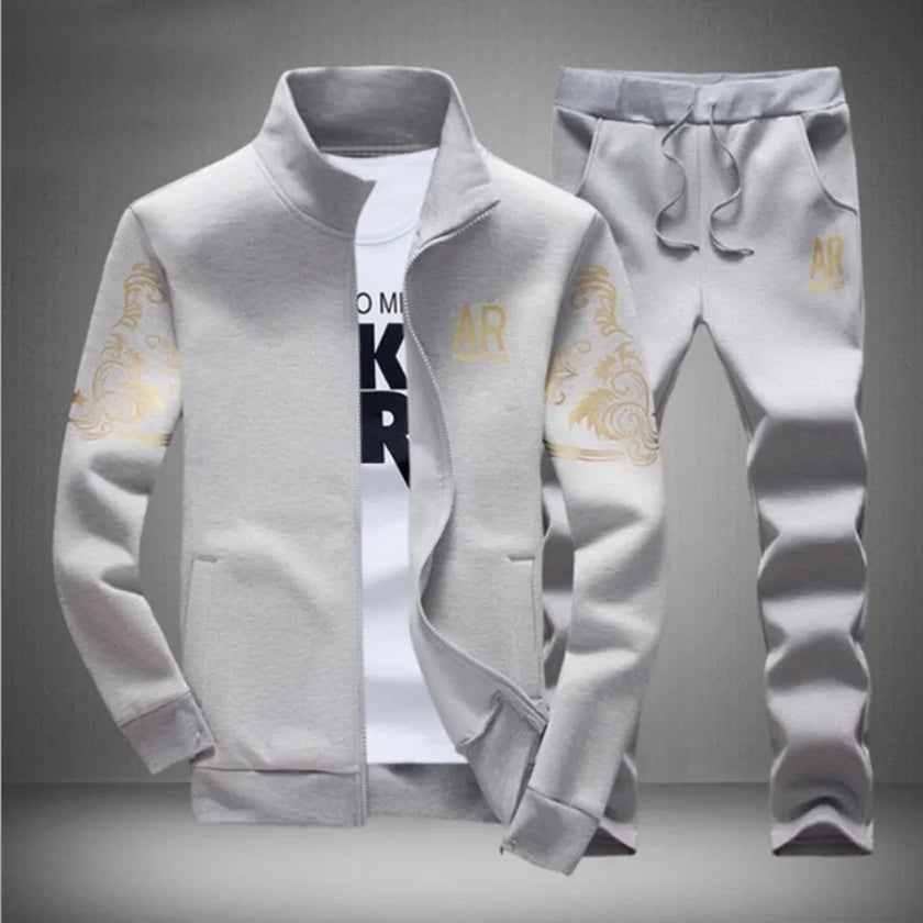5XL 6XL Men's Plus Size Autumn Tracksuit Set