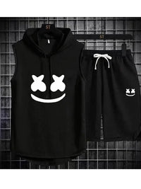 Summer Men's Casual Hooded Tracksuit Set