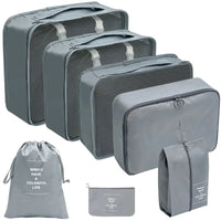 7/8/9/10-Pcs Travel Organizer Packing Cubes Set – Portable Luggage Storage Bags for Clothes, Shoes & Accessories