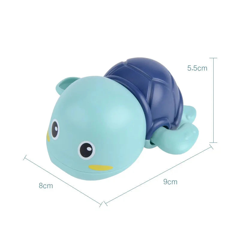 Baby Badespielzeug für Kinder, Wasserspiel, kleine gelbe Ente, schwimmendes Baby, Kinder spielen mit Wasser, Entchen, kleine Schildkröte, Jungen und Mädchen