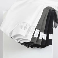 2-Pack Unisex Cotton White Loose Fit T-Shirts