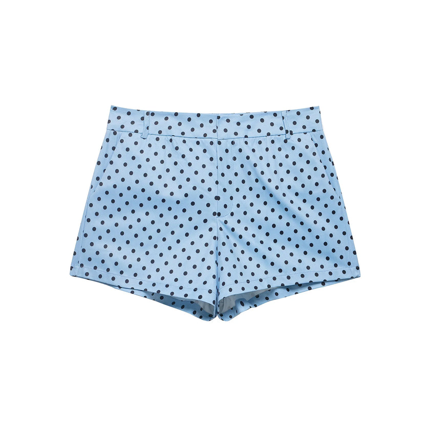 Polka Dot Print Jacket Two-Piece Set