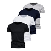 Mandotos Cotton T Shirts Pack Of Five Short Sleeve O Neck Casual Basic Oversize For Men And Women