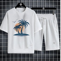 Men's Waffle Summer Casual Tracksuit Set