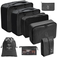 7/8/9/10-Pcs Travel Organizer Packing Cubes Set – Portable Luggage Storage Bags for Clothes, Shoes & Accessories