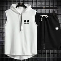 Summer Men's Casual Hooded Tracksuit Set