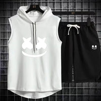 Summer Men's Casual Hooded Tracksuit Set