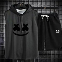 Summer Men's Casual Hooded Tracksuit Set