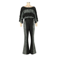 Off Shoulder Flare Pants set