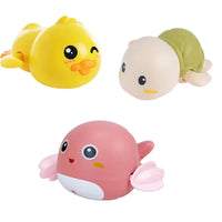 Baby Badespielzeug für Kinder, Wasserspiel, kleine gelbe Ente, schwimmendes Baby, Kinder spielen mit Wasser, Entchen, kleine Schildkröte, Jungen und Mädchen