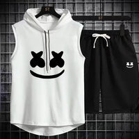 Summer Men's Casual Hooded Tracksuit Set