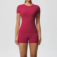 2PC Quick-Dry Gym Leggings & Top Set