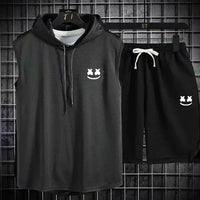 Summer Men's Casual Hooded Tracksuit Set