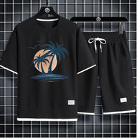 Men's Waffle Summer Casual Tracksuit Set