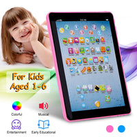 Baby Lern-Tablet, pädagogische Mini-Pads, Spielzeug zum Anfassen und Lernen, Kleinkind-Tablet für ABC, Zahlen, Wörter, Geschenk für Jungen und Mädchen im Alter von 1-6 Jahren