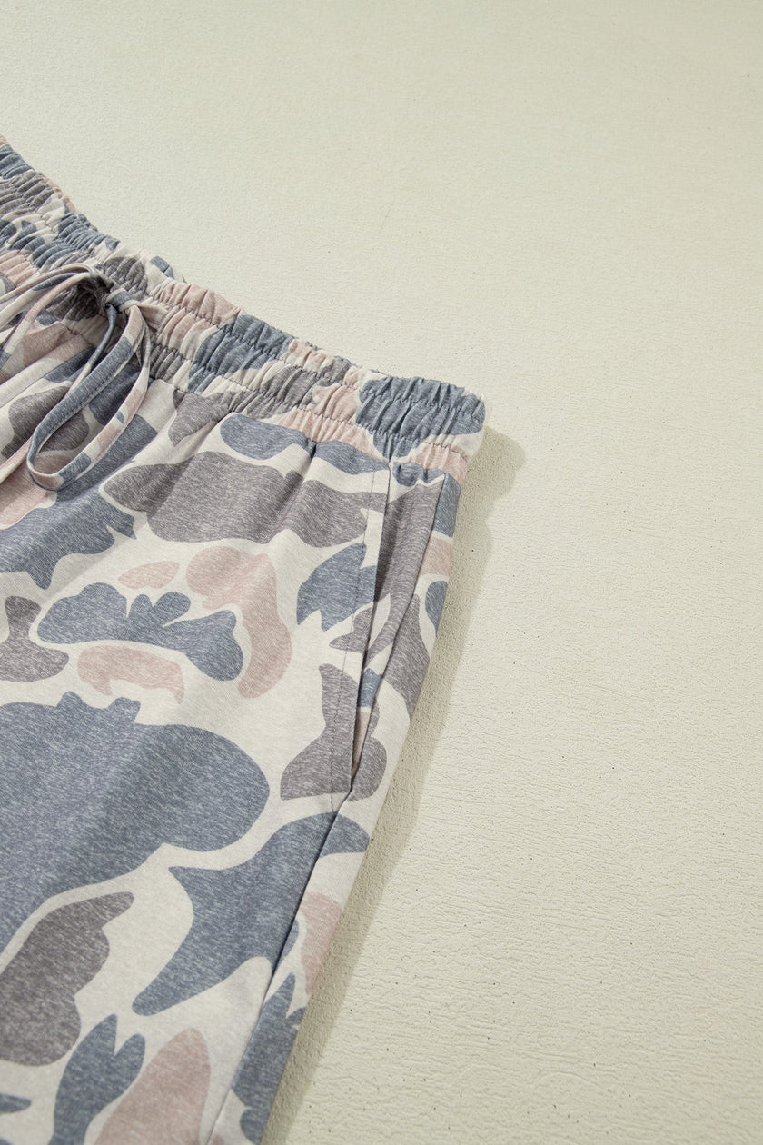 Mya Camo Loose Tee Set