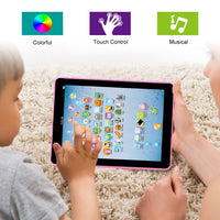 Baby Lern-Tablet, pädagogische Mini-Pads, Spielzeug zum Anfassen und Lernen, Kleinkind-Tablet für ABC, Zahlen, Wörter, Geschenk für Jungen und Mädchen im Alter von 1-6 Jahren