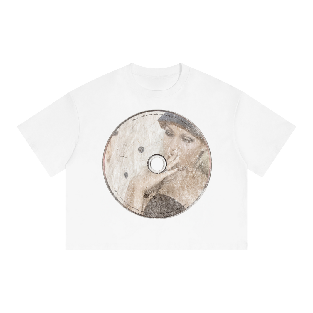 Director's Cut Streetwear Tee White Y2K Boxy Cropped T-Shirt 250GSM Summer Short Sleeve Crew Neck