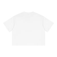 Director's Cut Streetwear Tee White Y2K Boxy Cropped T-Shirt 250GSM Summer Short Sleeve Crew Neck