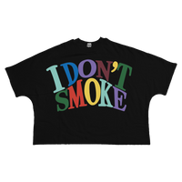 I Dont Smoke Streetwear Cropped Boxy Tee Unisex Cotton 280GSM Heavyweight Cotton Tee